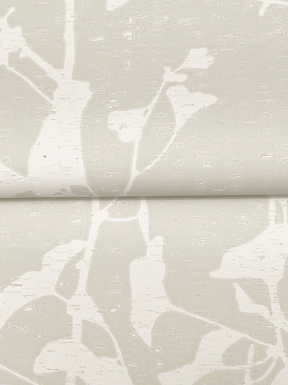 Ginkgo Silhouette Taupe by Ronald Redding Cork Wallpaper – York Designer Series VR1507