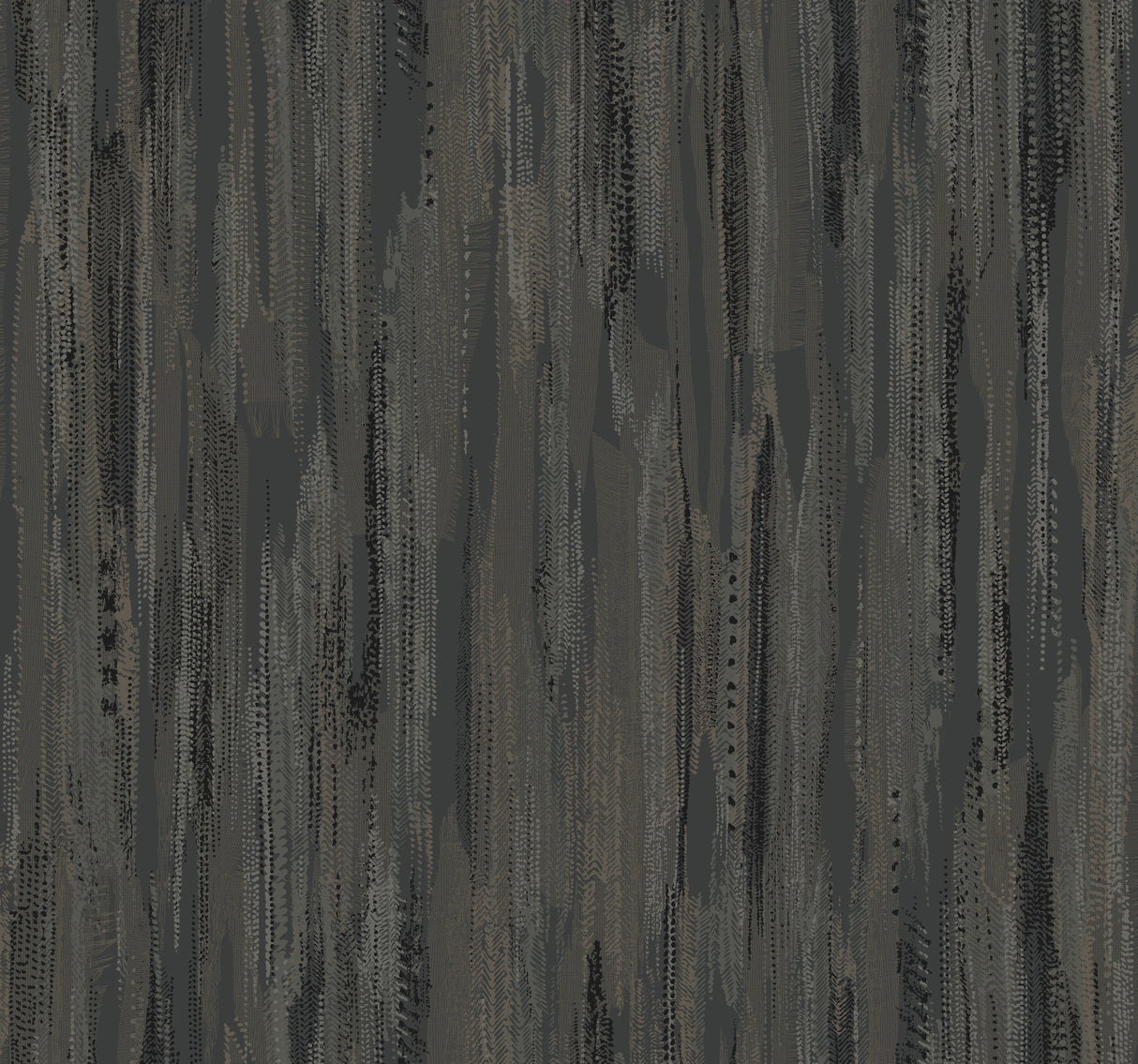 Tribeca Charcoal Texture Stripe Wallpaper by Ronald Redding, 27 in x 27 ft roll.