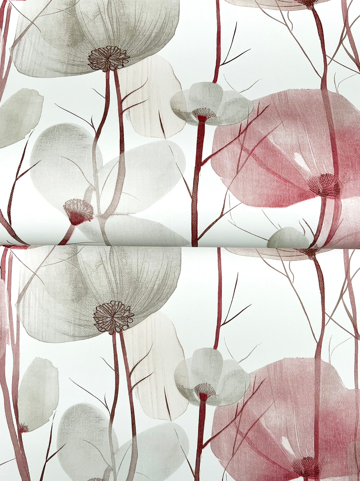 Cotswolds Poppies Red by Ronald Redding Floral Wallpaper – York Designer Series VR1536