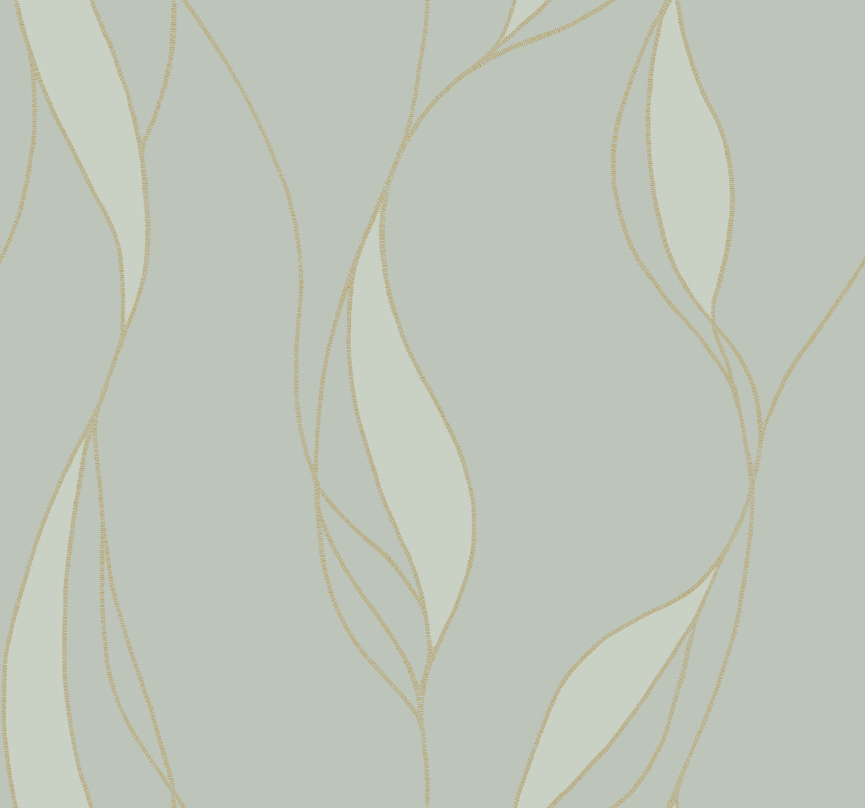 Society Hill Mint Abstract Leaf Wallpaper – VR1547