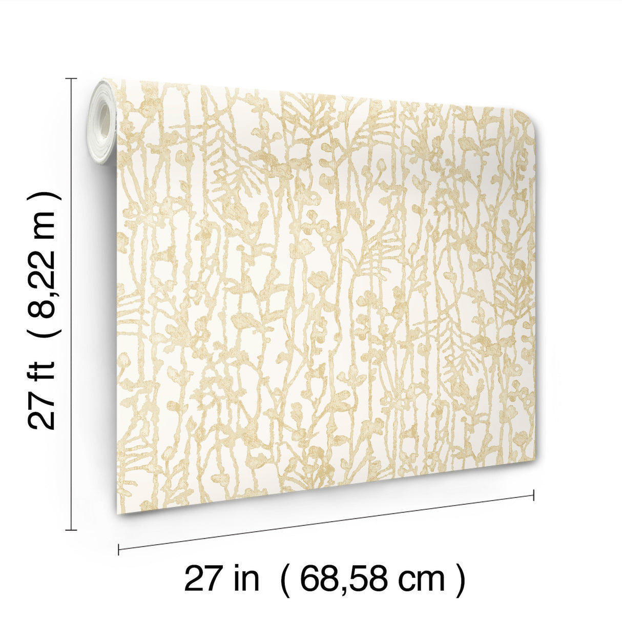 Filigree Gold by Ronald Redding Abstract Wallpaper- York Designer Series VR1560