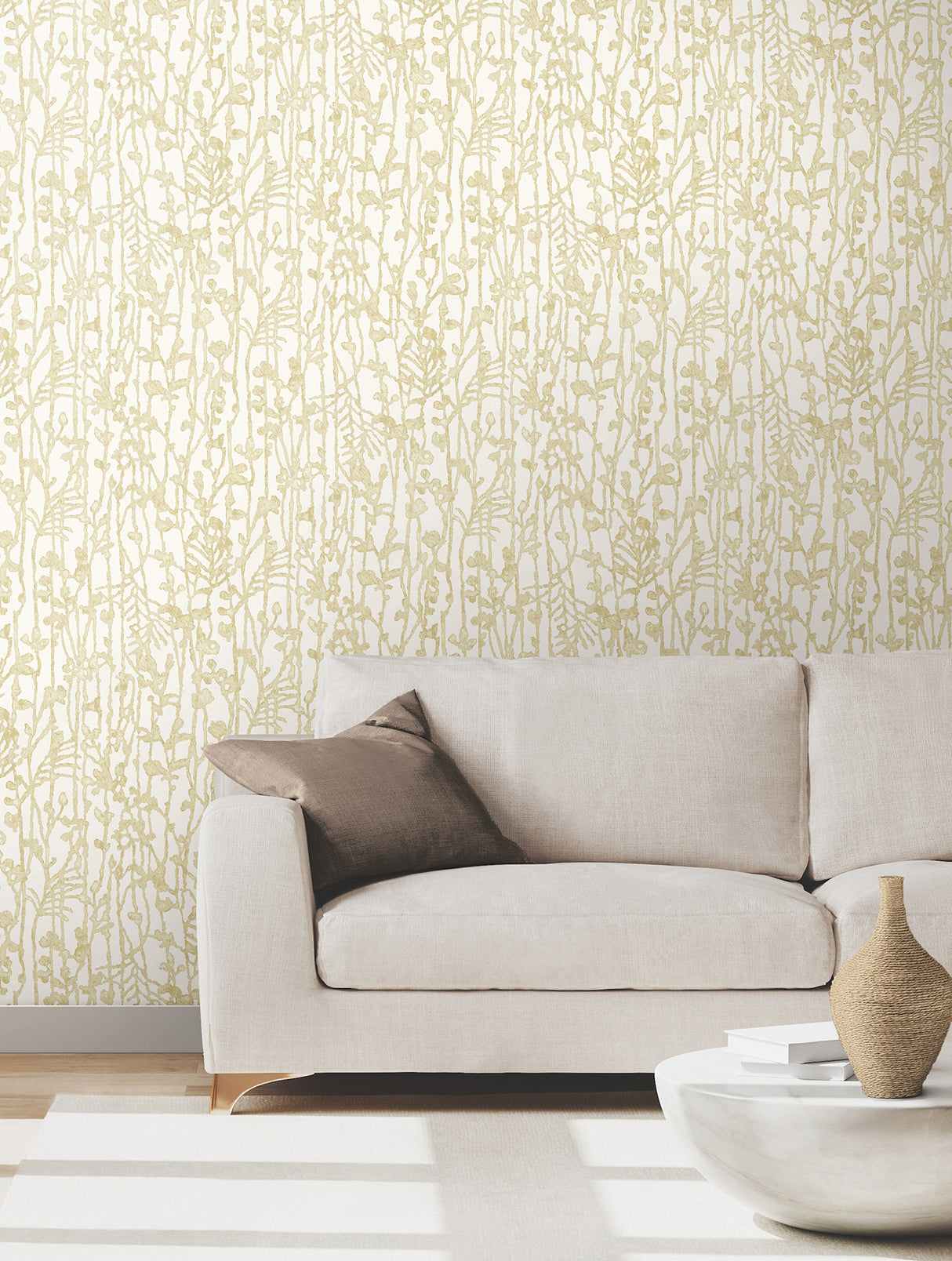 Filigree Gold by Ronald Redding Abstract Wallpaper- York Designer Series VR1560