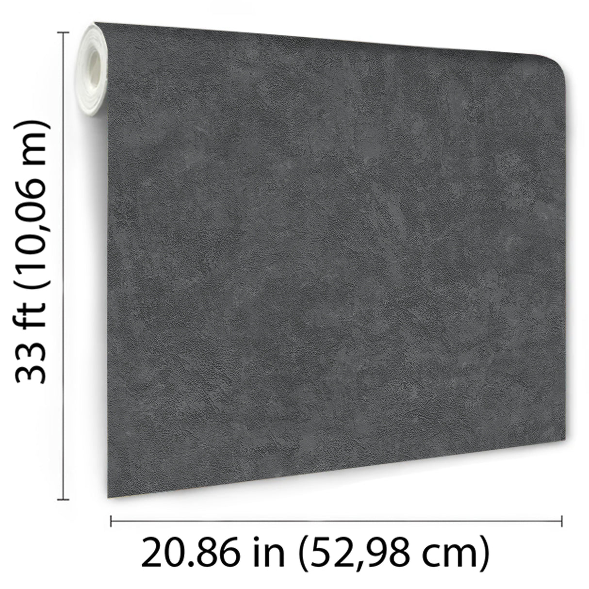 Faux Waxed Texture Black by Veer Decor Textured Vinyl Wallpaper – Veer Decor VRAR39-697
