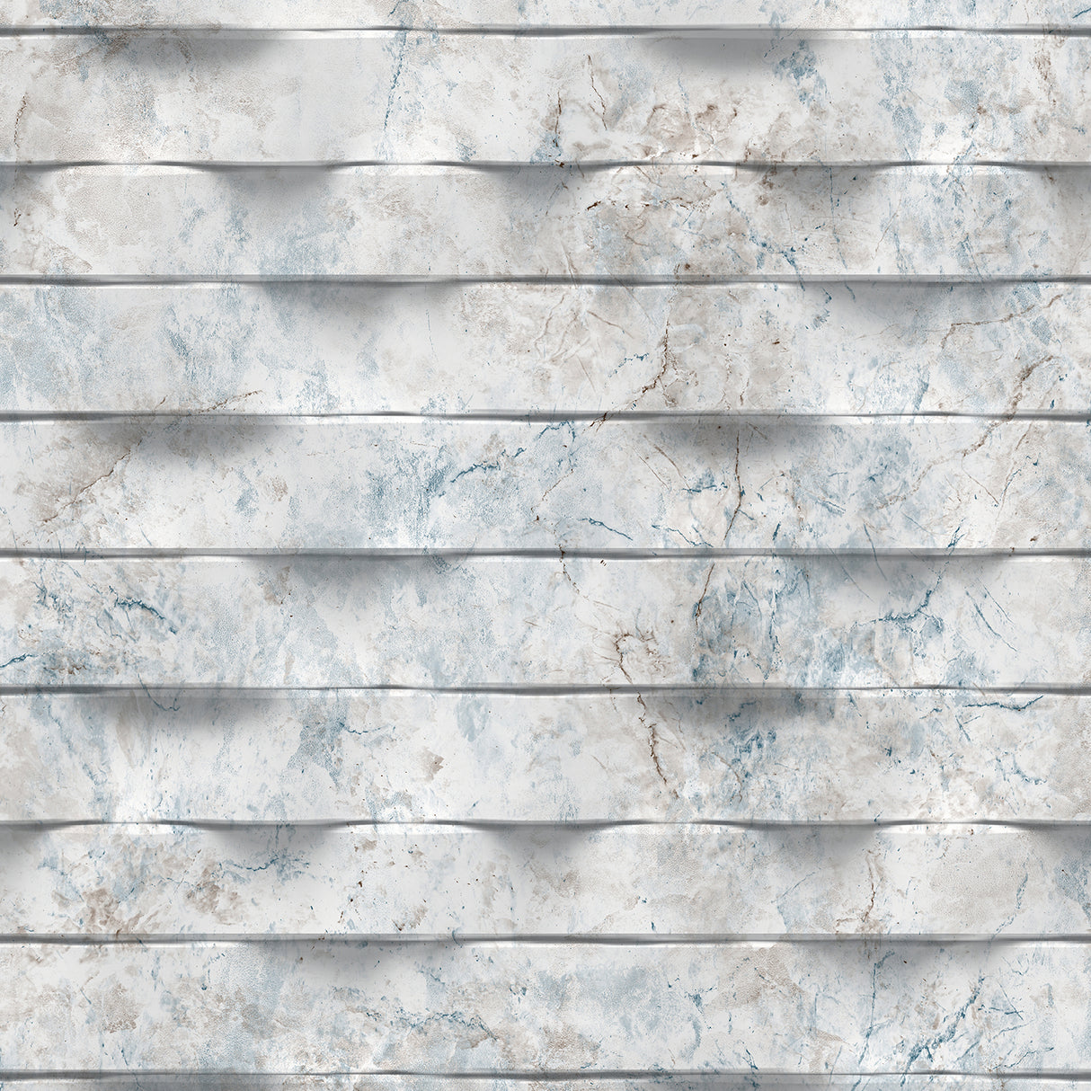 Wavy Marble Stripe Blue Gray textured faux marble wallpaper roll, 20.86 in x 33 ft