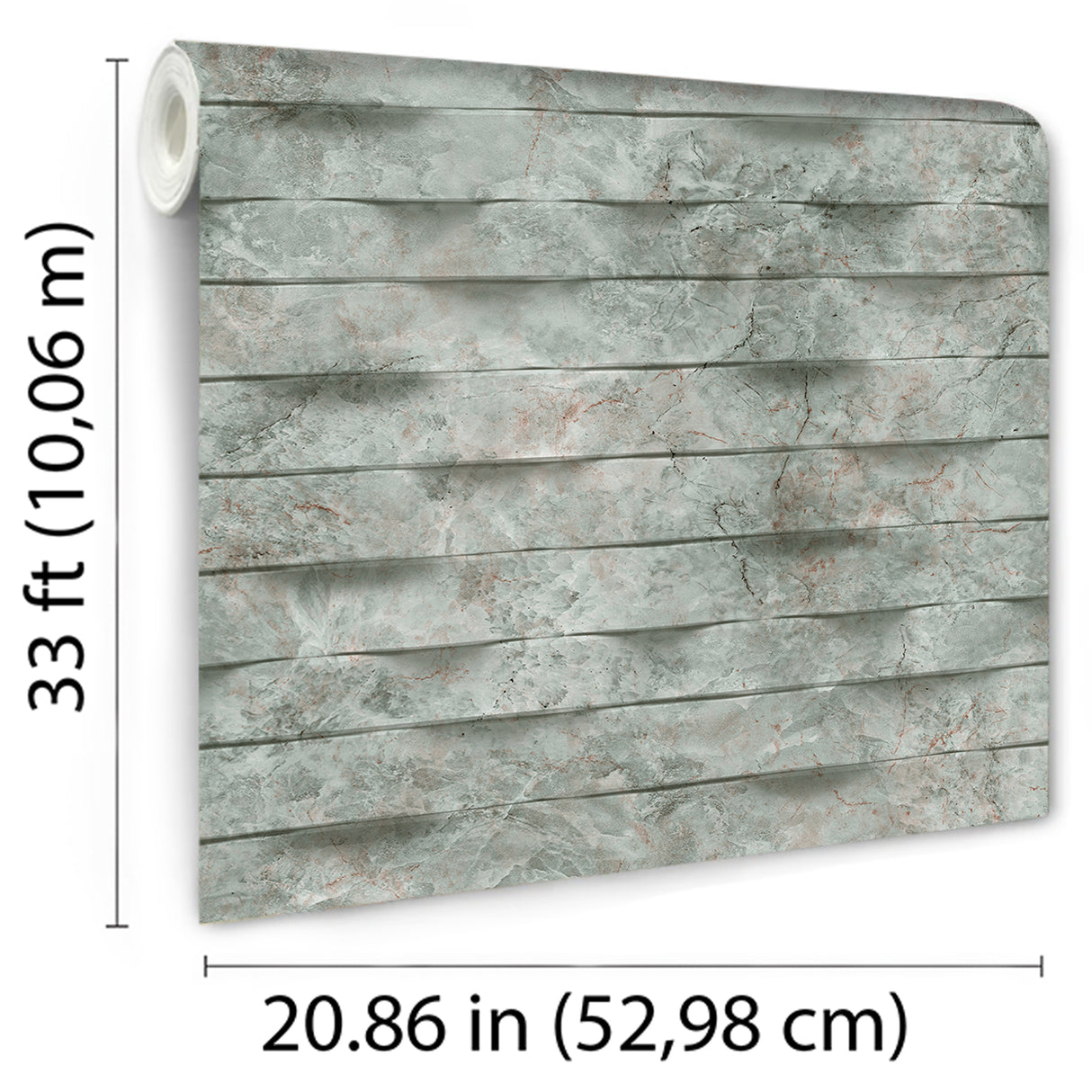 Wavy Marble Stripe Sage Green by Veer Decor Abstract Textured Wallpaper – Veer Decor VRBR04-997