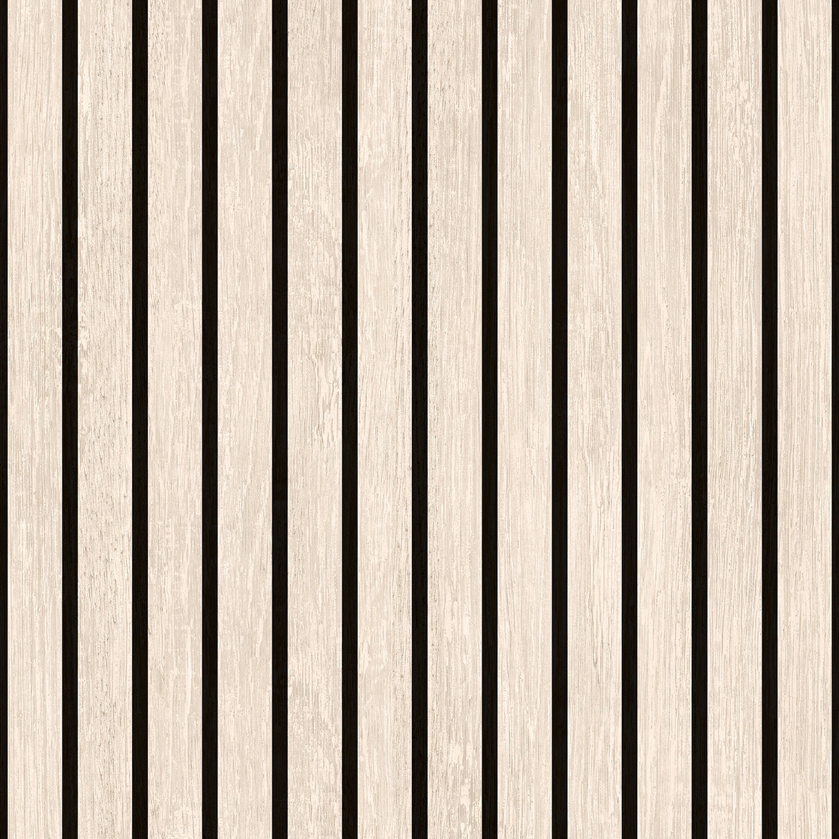 Modern Wood Slat Natural vertical faux wood slat cream wallpaper roll VRBR07-208