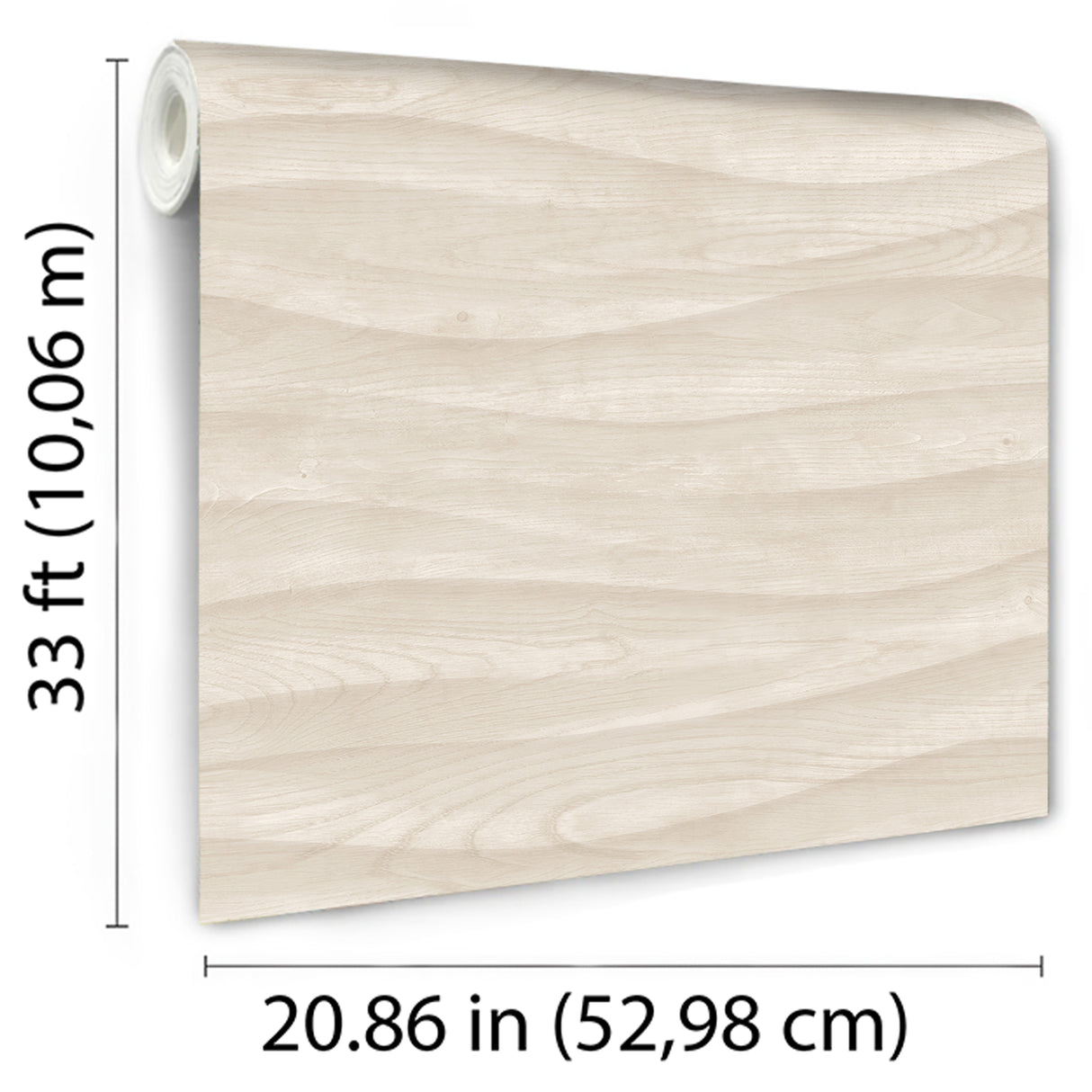 Natural Drift Wavy Wood Structure Cream by Veer Decor Abstract Wallpaper – Veer Decor VRBR07-557
