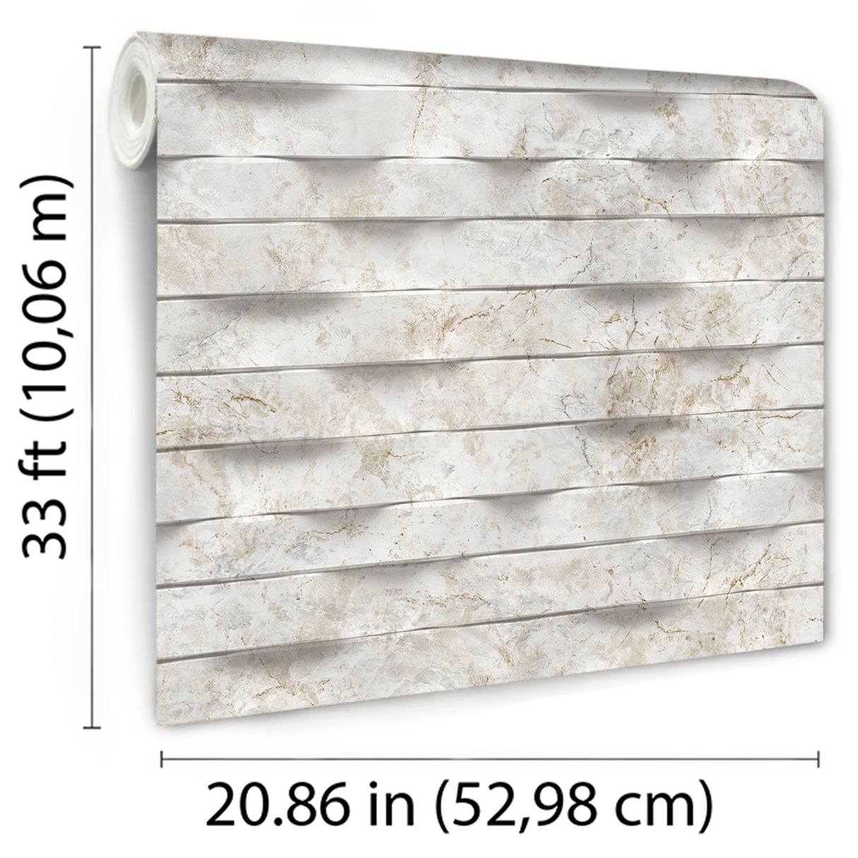 Wavy Marble Stripe Beige by Veer Decor Textured Vinyl Wallpaper – Veer Decor VRBR07-997