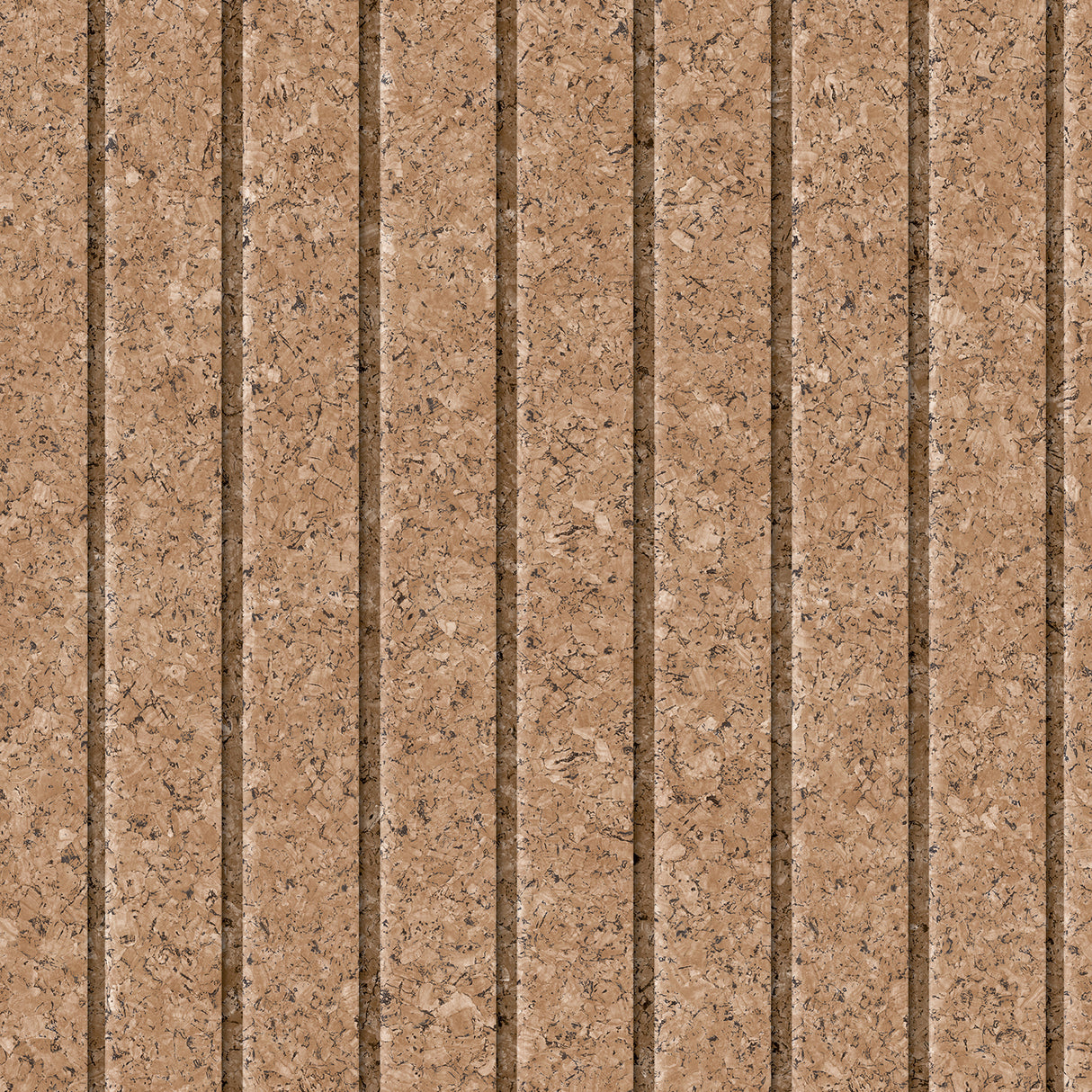 Corkboard Stripe Natural Brown faux cork vertical stripe textured wallpaper roll