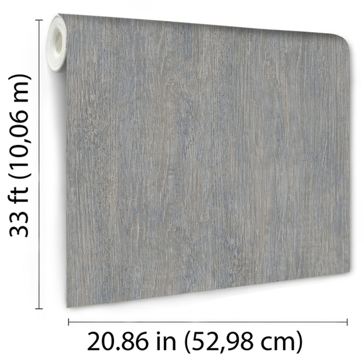 Soft Grain Wood Texture Blue Gray by Veer Decor Textured Vinyl Wallpaper – Veer Decor VRBR09-467