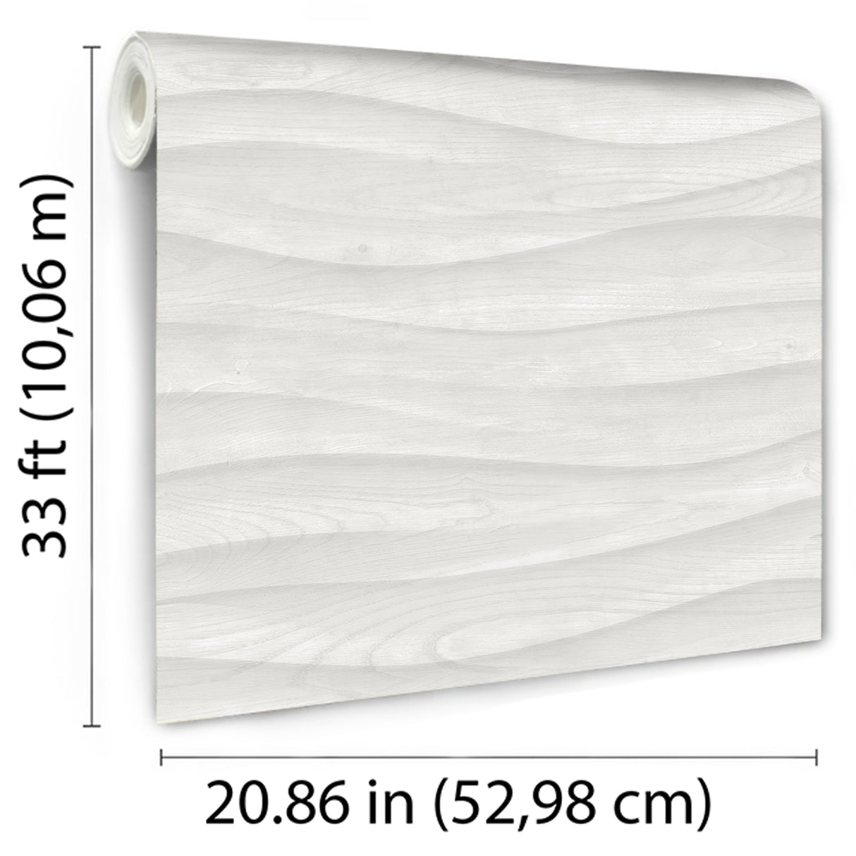Natural Drift Light Gray by Veer Wavy Wood Structure Wallpaper – Veer Decor VRBR09-557