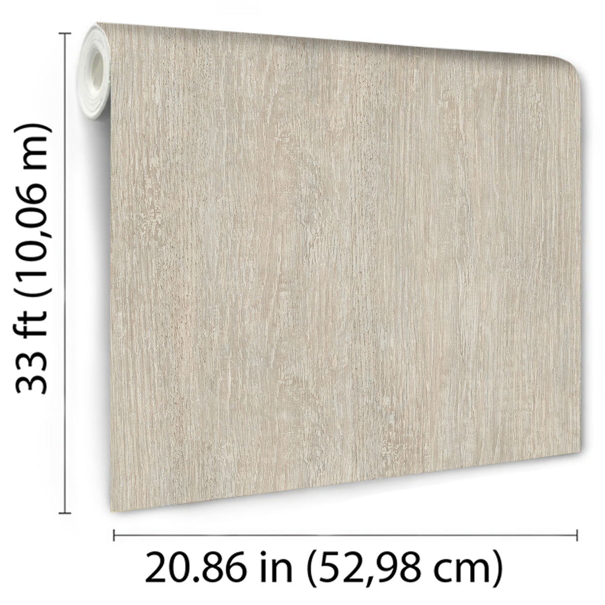Soft Grain Wood Texture Beige by — Faux Wood Wallpaper – Veer Decor VRBR17-467