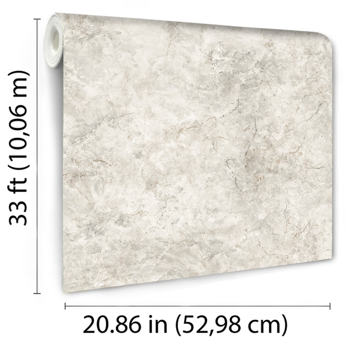 Luxurious Marble Gray Beige by Veer Decor Abstract Textured Vinyl Wallpaper – VRBR17-587
