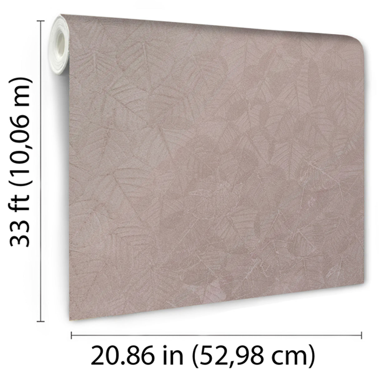 Luminous Leaf Collage Blush on Foil with Ultra Fine Emboss Wallpaper – Veer Decor VRBT03-896