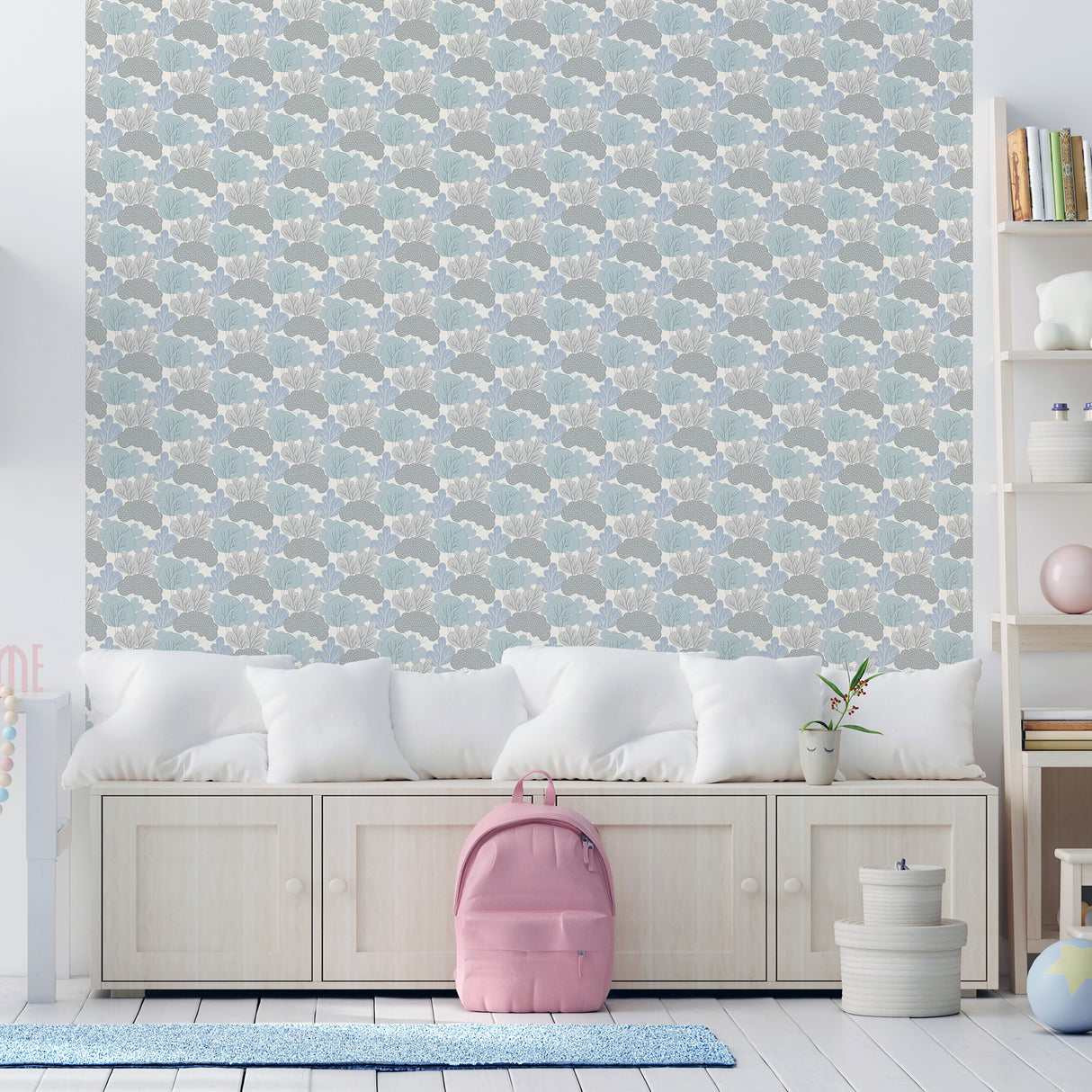 Little Woods Blue by Veer Decor Kids Wallpaper – Veer Decor VRKG01-869