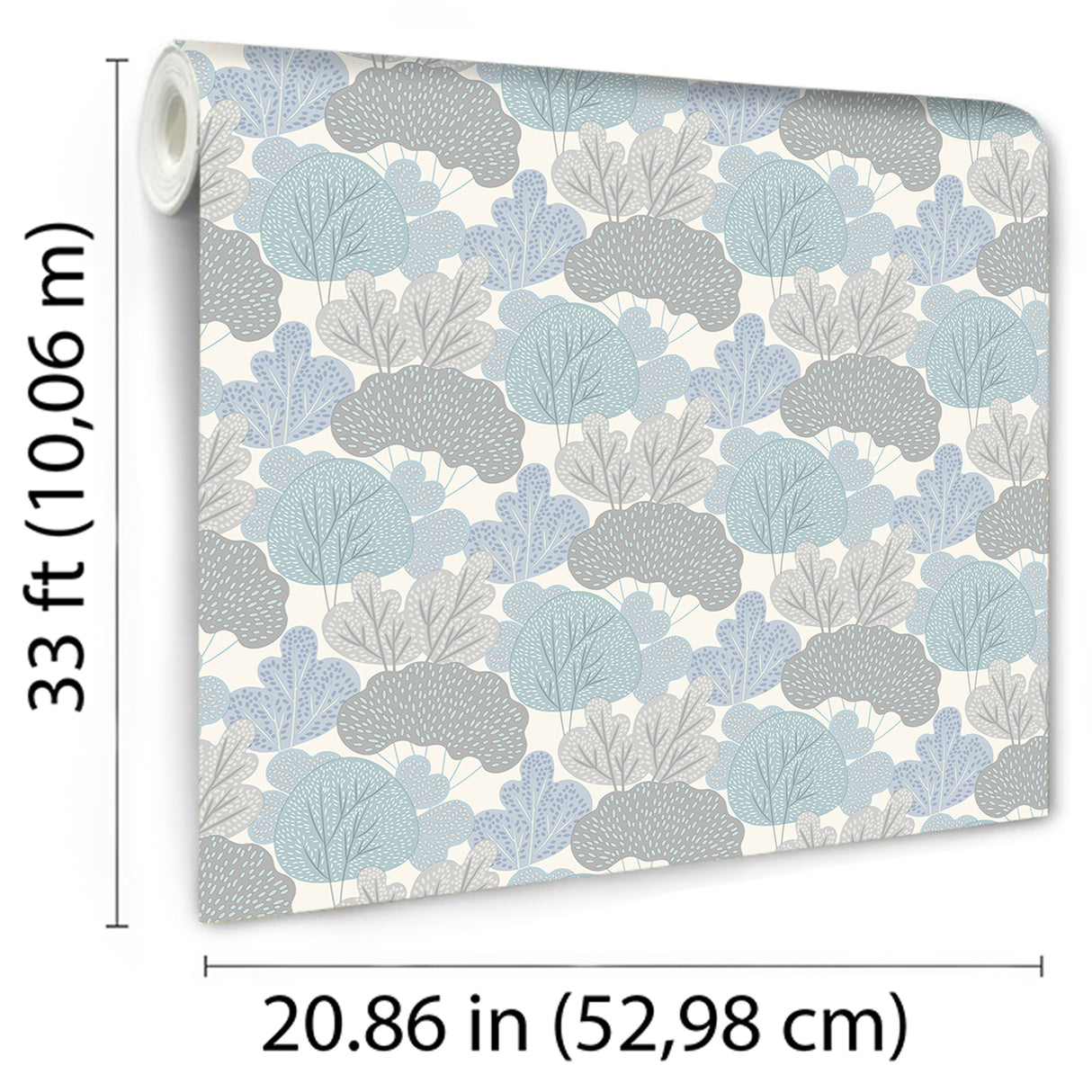 Little Woods Blue by Veer Decor Kids Wallpaper – Veer Decor VRKG01-869