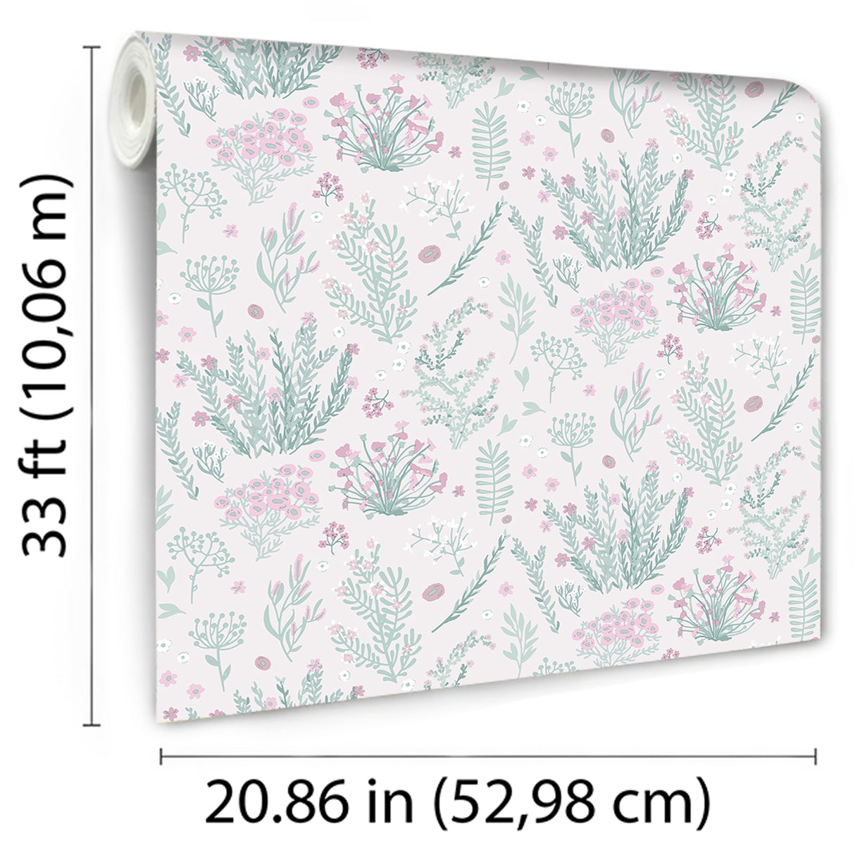 Mini Lovely Flowers Pink by Veer Decor Kids Floral Wallpaper – Veer Decor VRKG03-609
