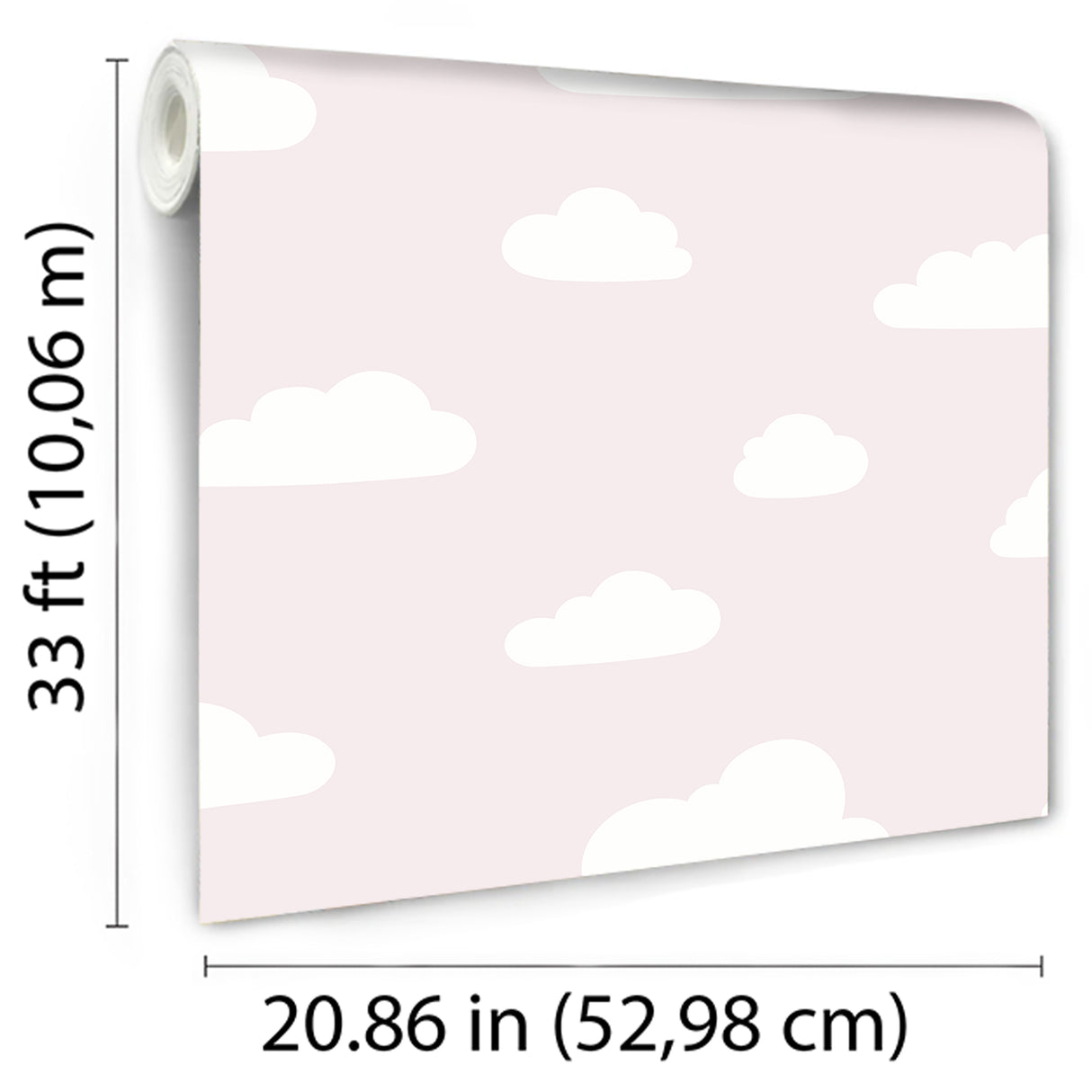 Clouds Pink Pastel by Kids Rooms Novelty Wallpaper – Veer Decor VRKG03-816