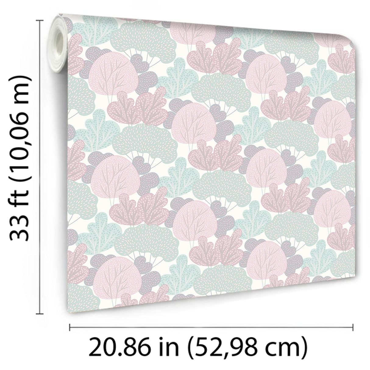 Little Woods Blush by Veer Decor Kids Wallpaper – Veer Decor VRKG03-869