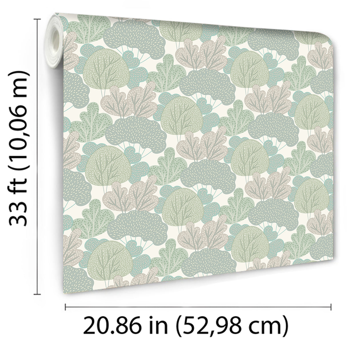 Little Woods Green by Kids Rooms Novelty Wallpaper – Veer Decor VRKG14-869