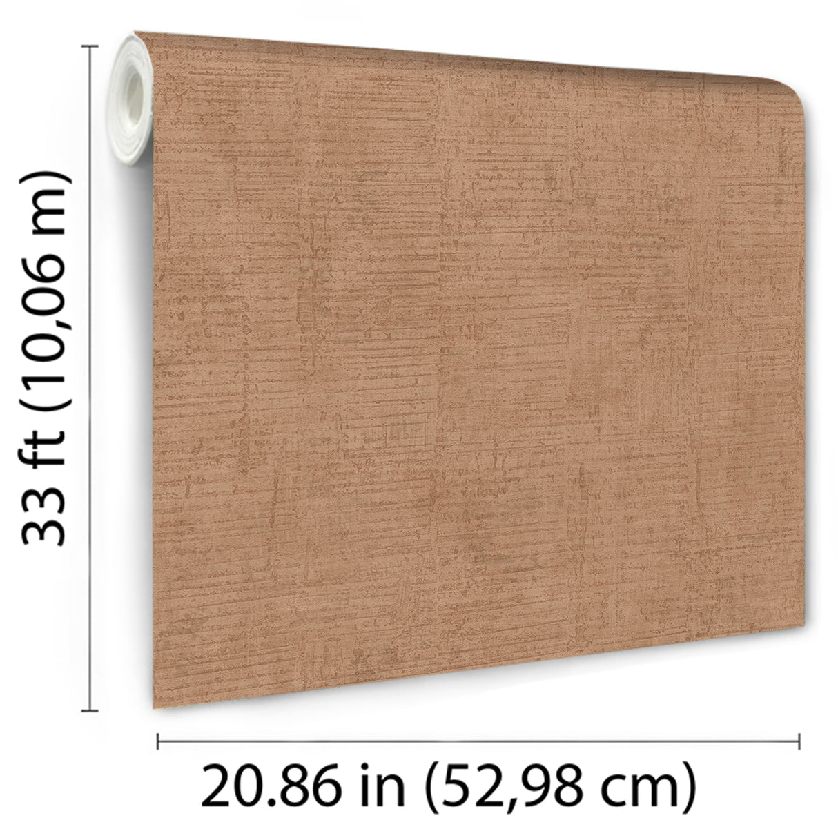 Makoba Horizontal Texture Orange by Veer Decor Textured Vinyl Wallpaper – Veer Decor VRNO05-823