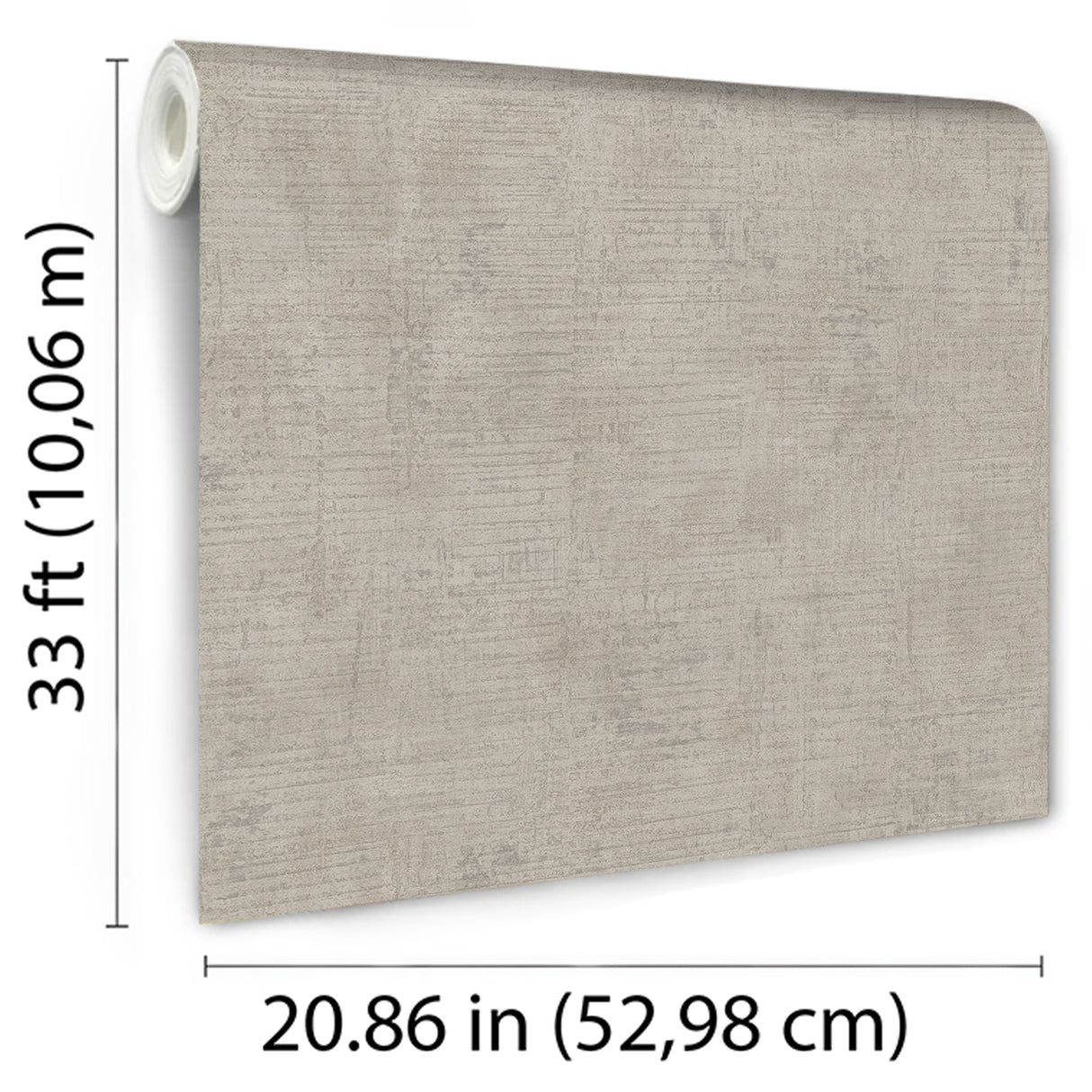 Makoba Horizontal Texture Gray Taupe by Textured Abstract Wallpaper – Veer Decor VRNO09-823