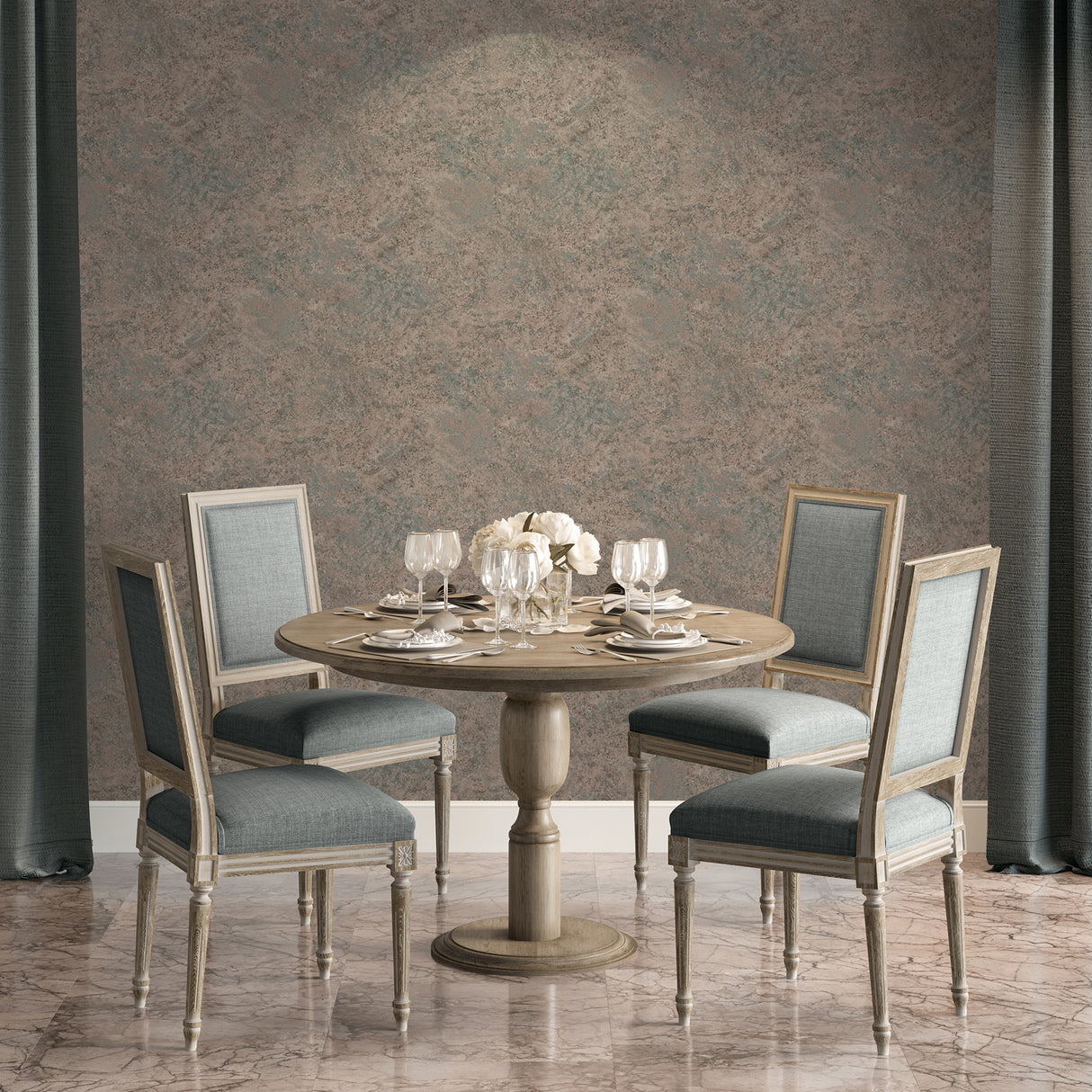 Lustre Stucco Brown by Veer Abstract Textured Wallpaper – Veer Decor VRVE08-766