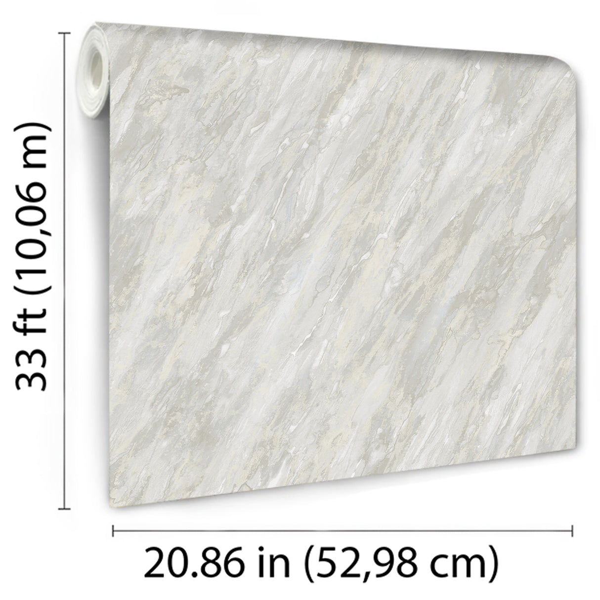 Glint Luxe Marble Light Gray by — Textured Marble Wallpaper – Veer Decor VRVE09-366