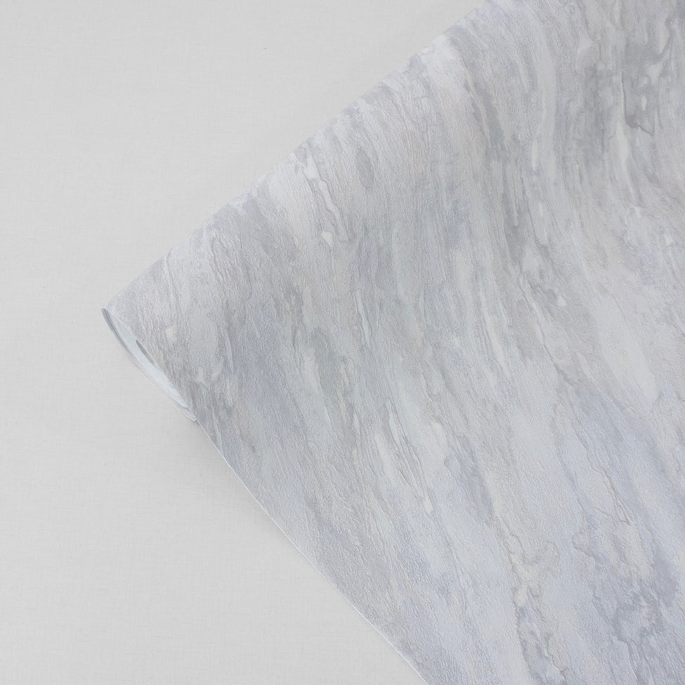 Glint Luxe Marble Light Gray by — Textured Marble Wallpaper – Veer Decor VRVE09-366