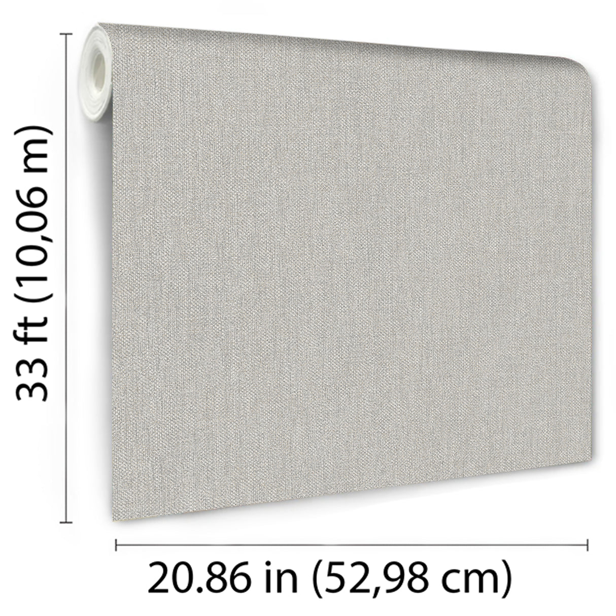 Lustre Linen Light Gray by Veer Decor Textured Vinyl Wallpaper – Veer Decor VRVE09-376