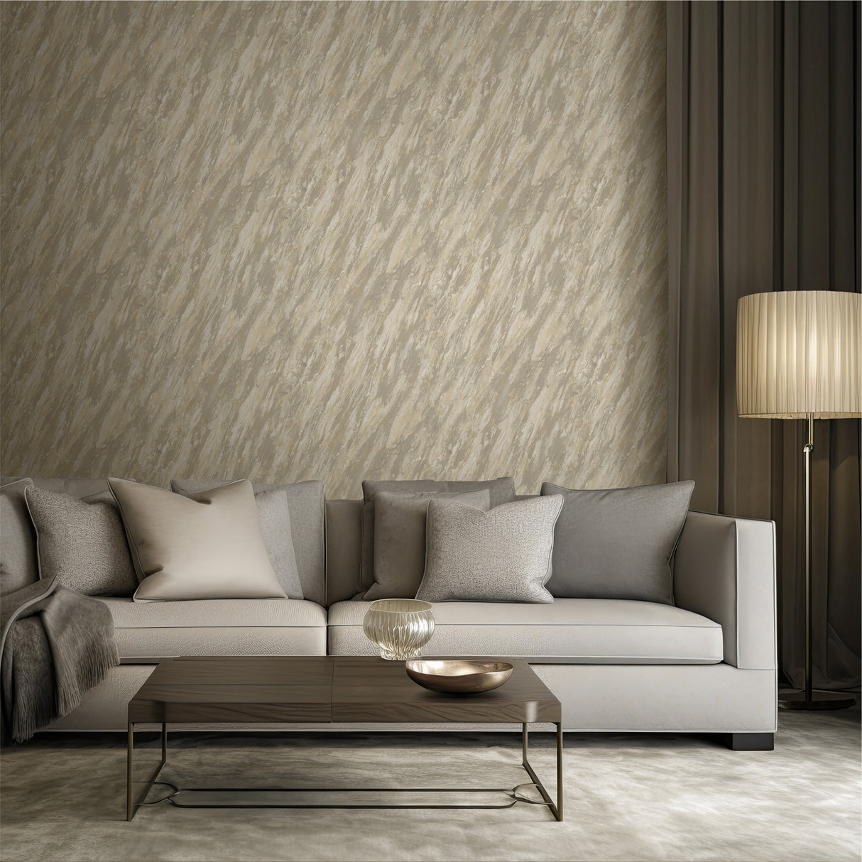 Glint Luxe Marble Beige by Veer Abstract Textured Vinyl Wallpaper – Veer Decor VRVE17-366