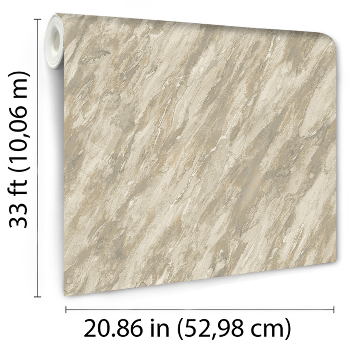 Glint Luxe Marble Beige by Veer Abstract Textured Vinyl Wallpaper – Veer Decor VRVE17-366