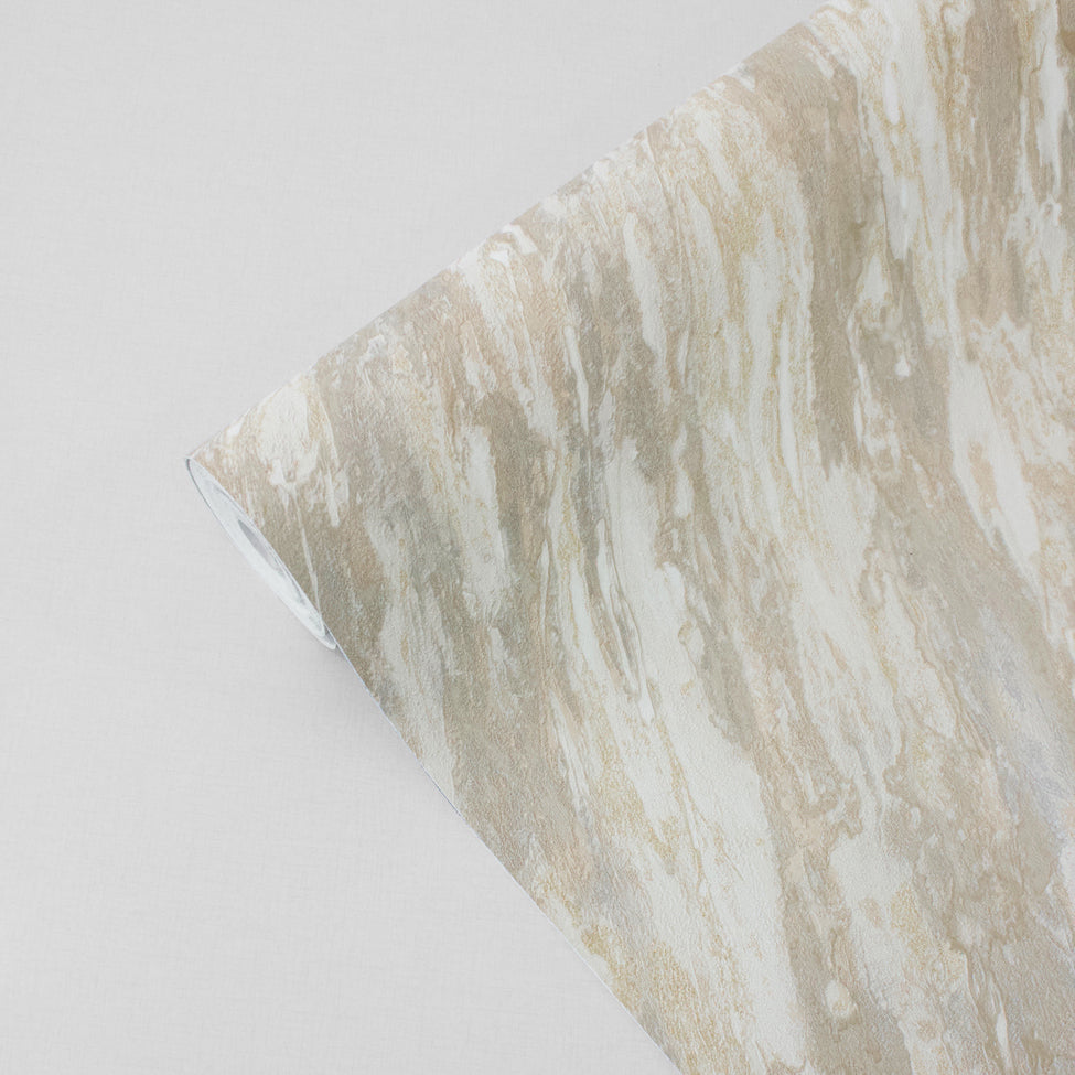 Glint Luxe Marble Beige by Veer Abstract Textured Vinyl Wallpaper – Veer Decor VRVE17-366