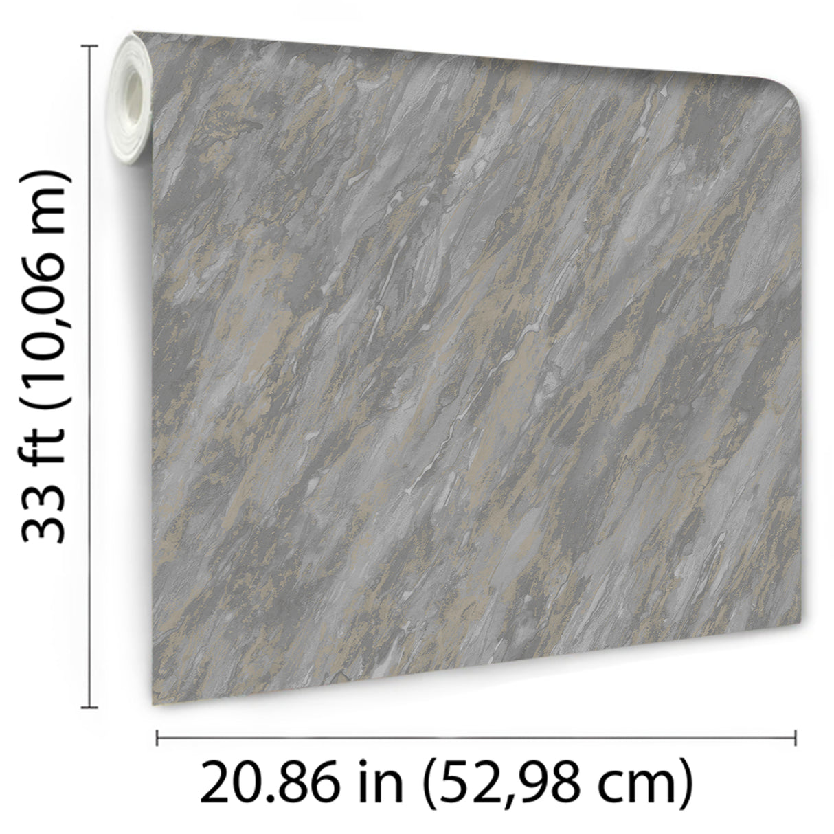 Glint Luxe Marble Dark Gray by Veer Decor Abstract Textured Wallpaper – Veer Decor VRVE19-366