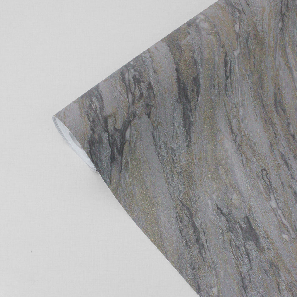 Glint Luxe Marble Dark Gray by Veer Decor Abstract Textured Wallpaper – Veer Decor VRVE19-366