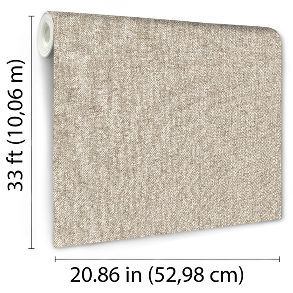Lustre Linen Sand by Veer Decor Textured Metallic Wallpaper – Veer Decor VRVE28-376