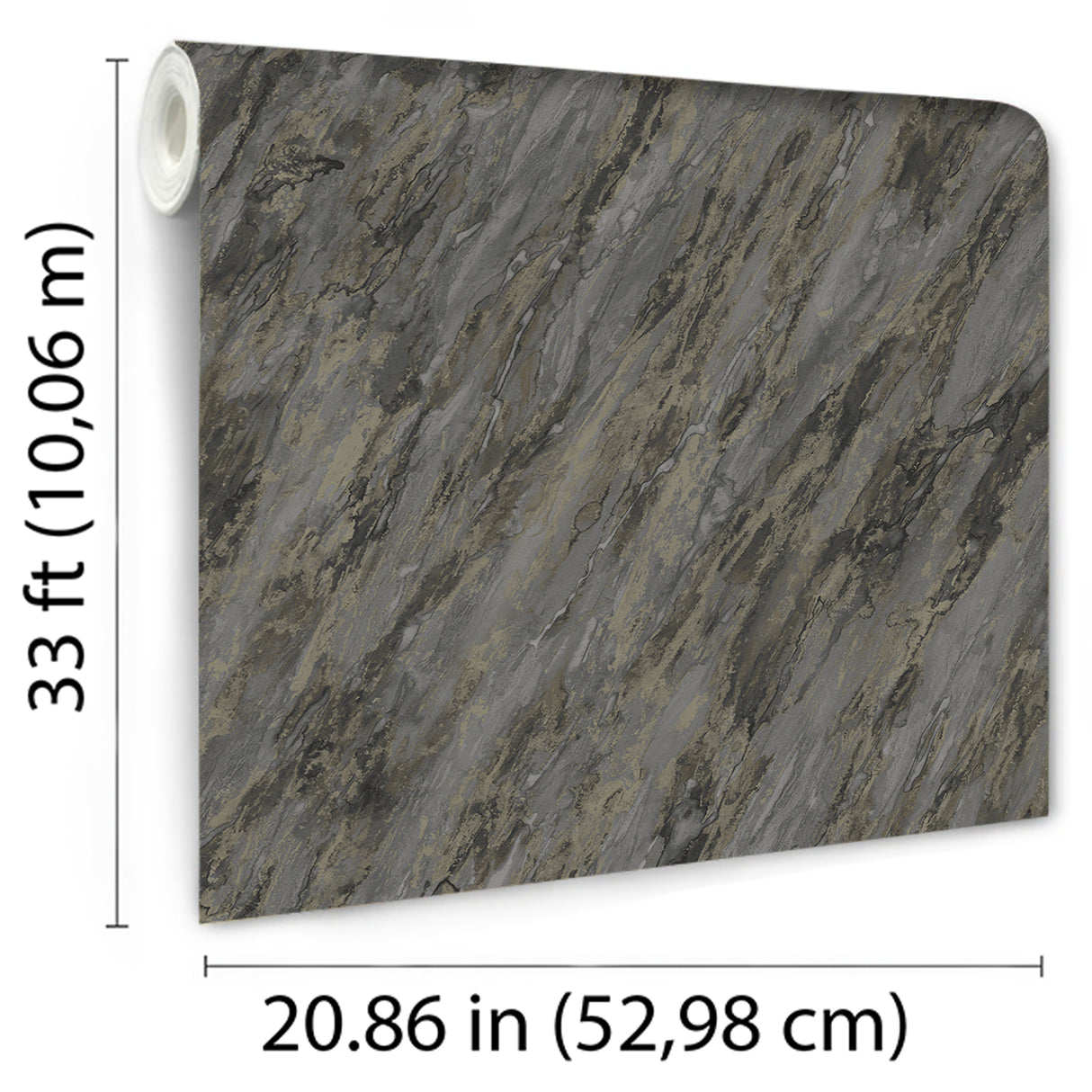 Glint Luxe Marble Black by Veer Decor Abstract Textured Wallpaper – Veer Decor VRVE29-366