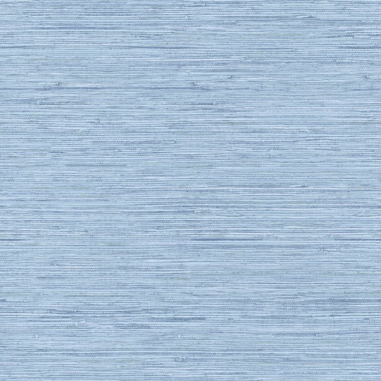 Horizontal Grasscloth Light Blue Wallpaper with Faux Grasscloth Texture - York WB5504