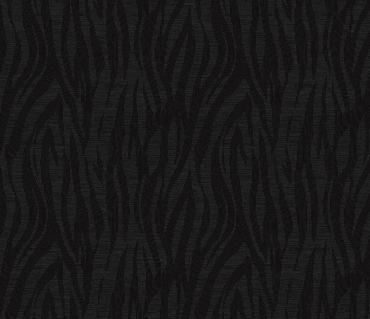 Metallic heathered black faux skin animal print wallpaper with straight match.