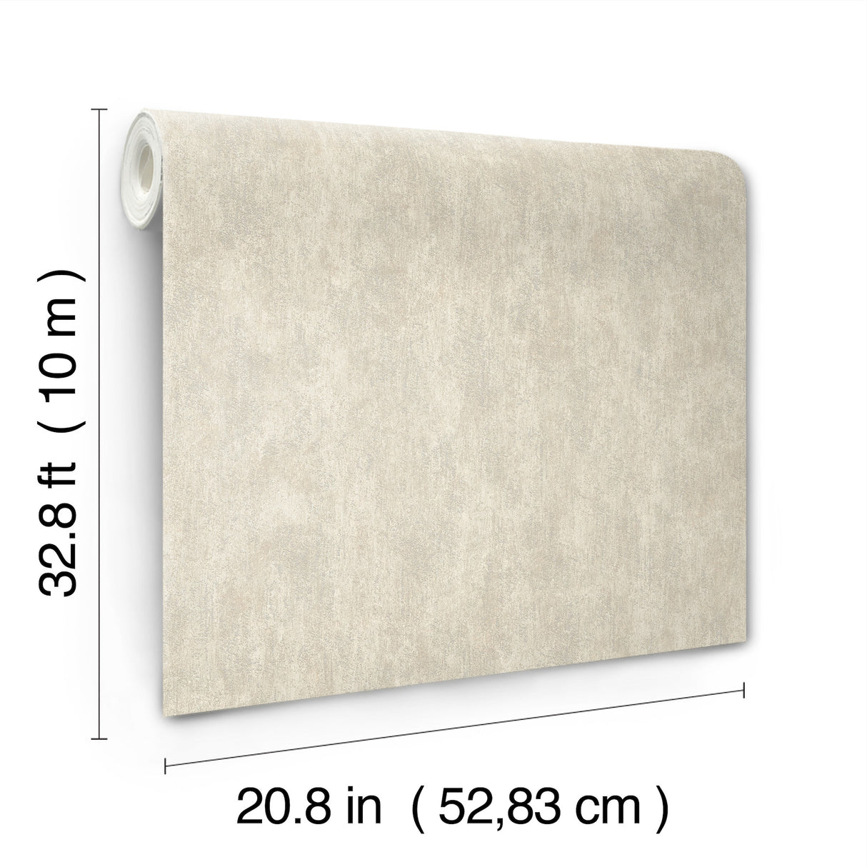 Shimmering Patina Silver by Antonina Vella Textured Metallic Non Woven Wallpaper - York Designer Series WP-1159-Sample
