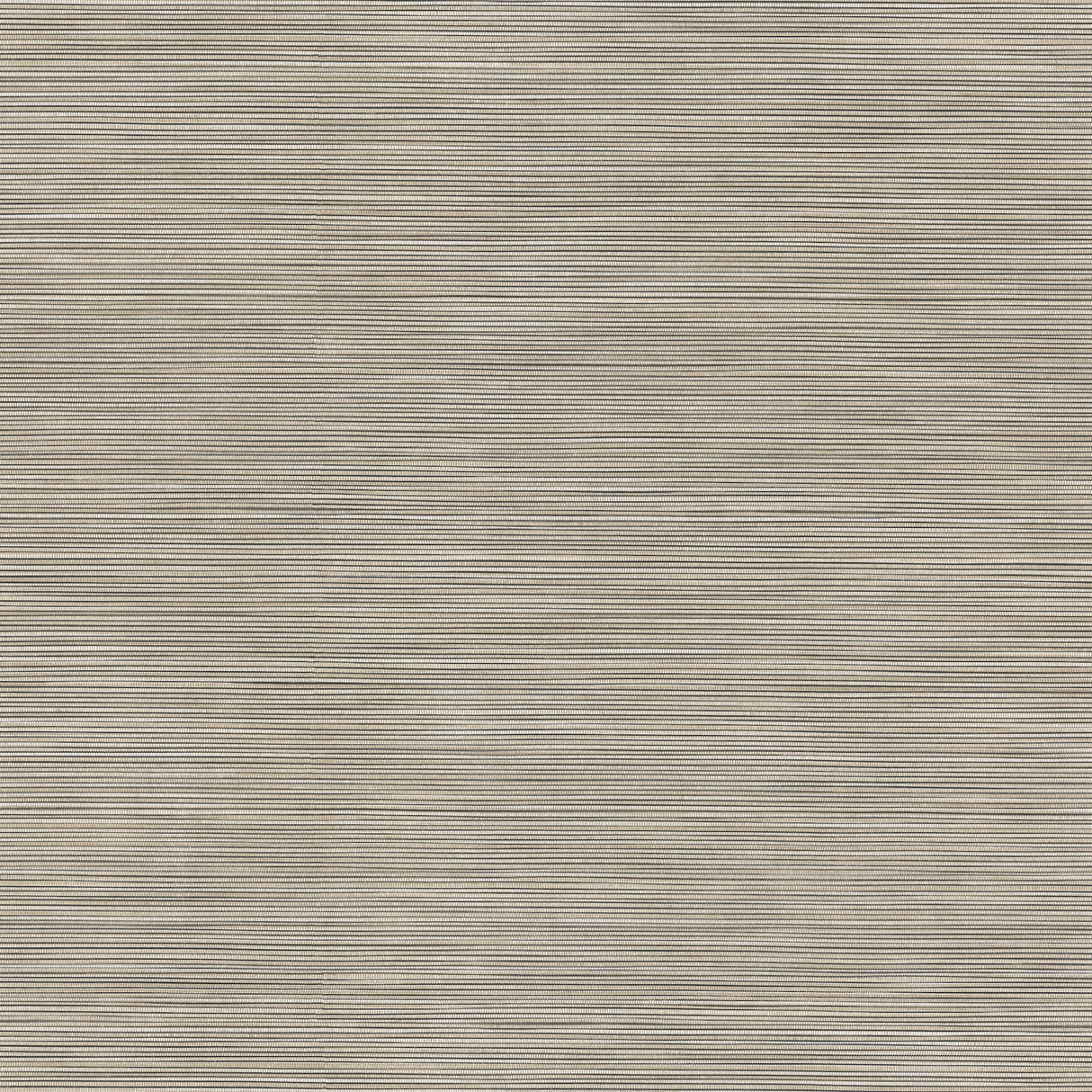Lorn Stone Faux Grasscloth Wallpaper by Warner in grey-taupe tones with stitched horizontal texture