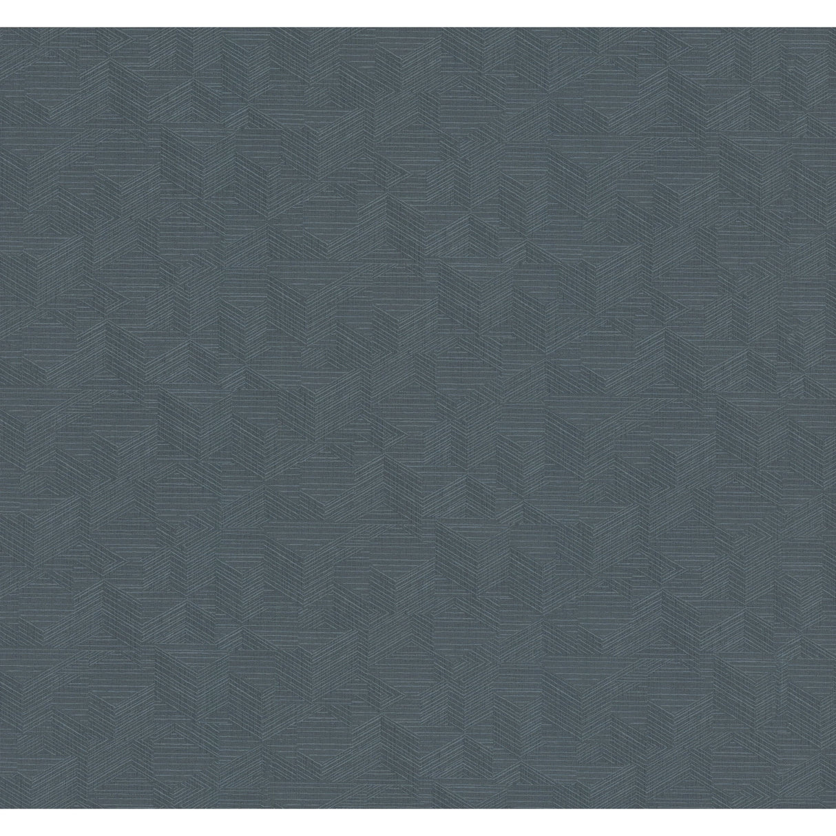 Naila Indigo Geo Weave Wallpaper with geometric linework in rich indigo