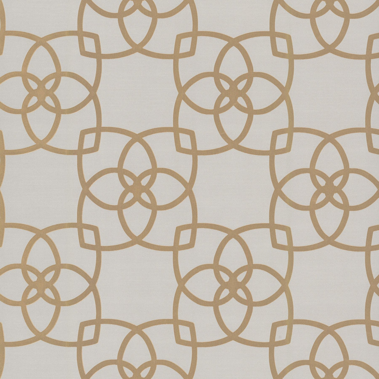 Serendipity Cream & Gold Metallic Geometric Wallpaper - York Y6200202