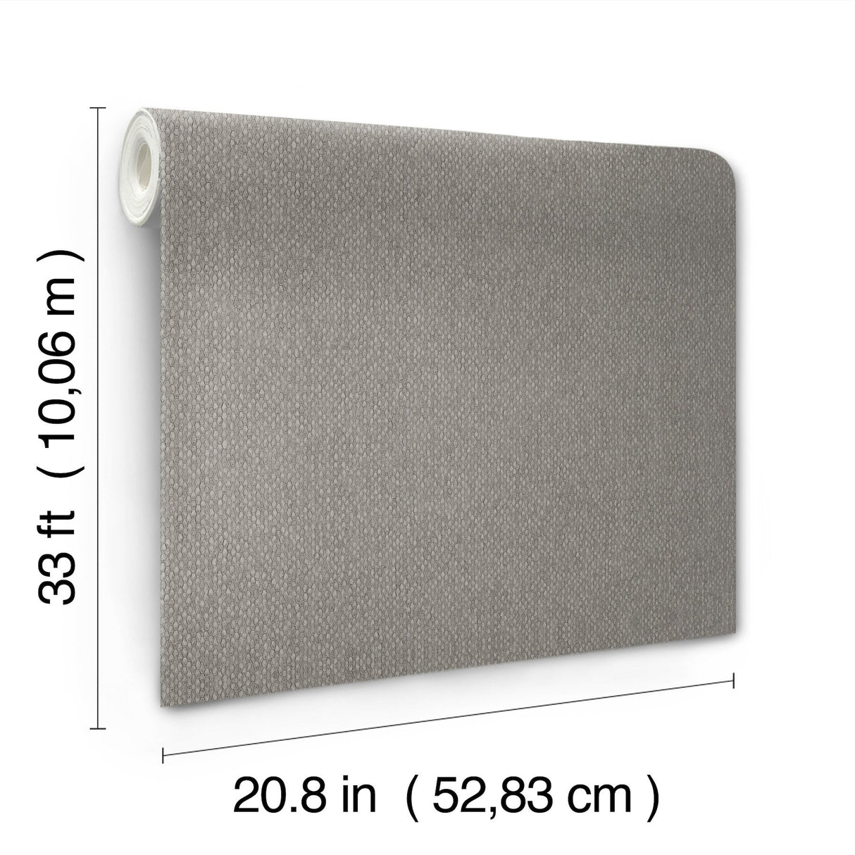 Stretched Hexagons Dark Silver Wallpaper with Textured Glam Small Print - York Y6231106