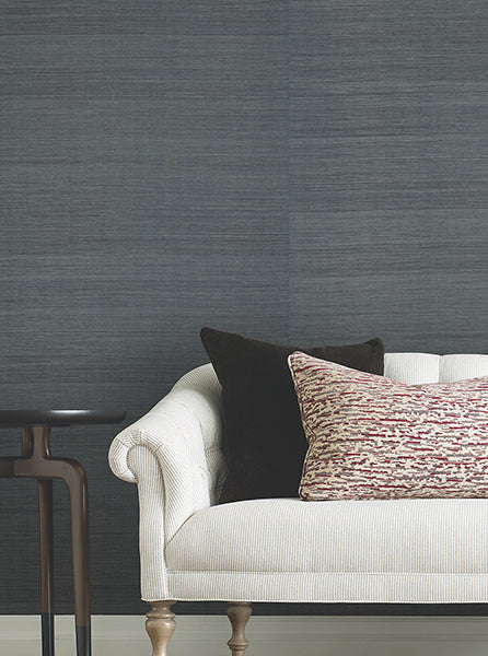 Maguey Sisal Denim by Ronald Redding Grasscloth Wallpaper – York Designer Series YGL7002