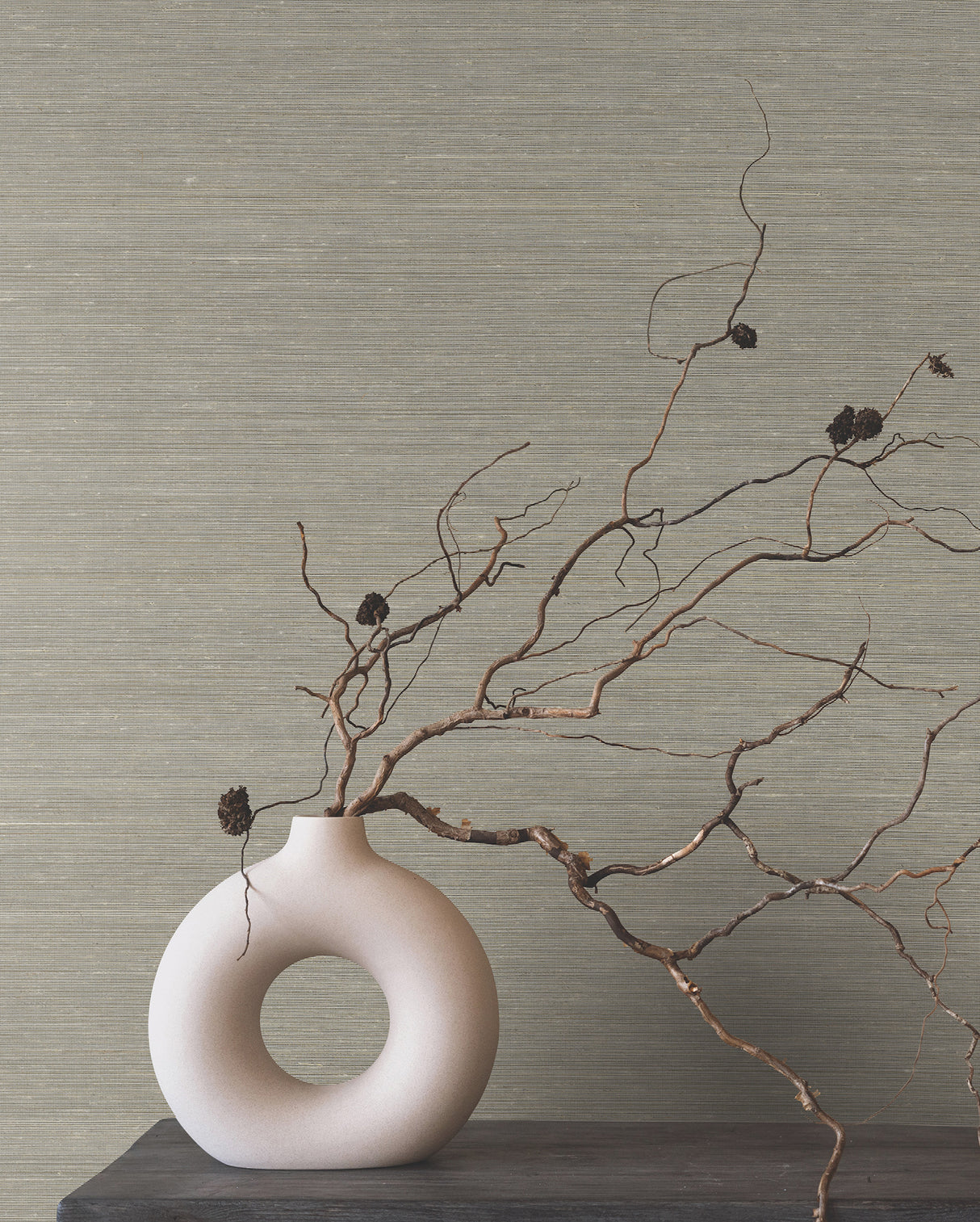 Smooth Abaca Moonstone by Ronald Redding Grasscloth Wallpaper – York Designer Series YGL7012