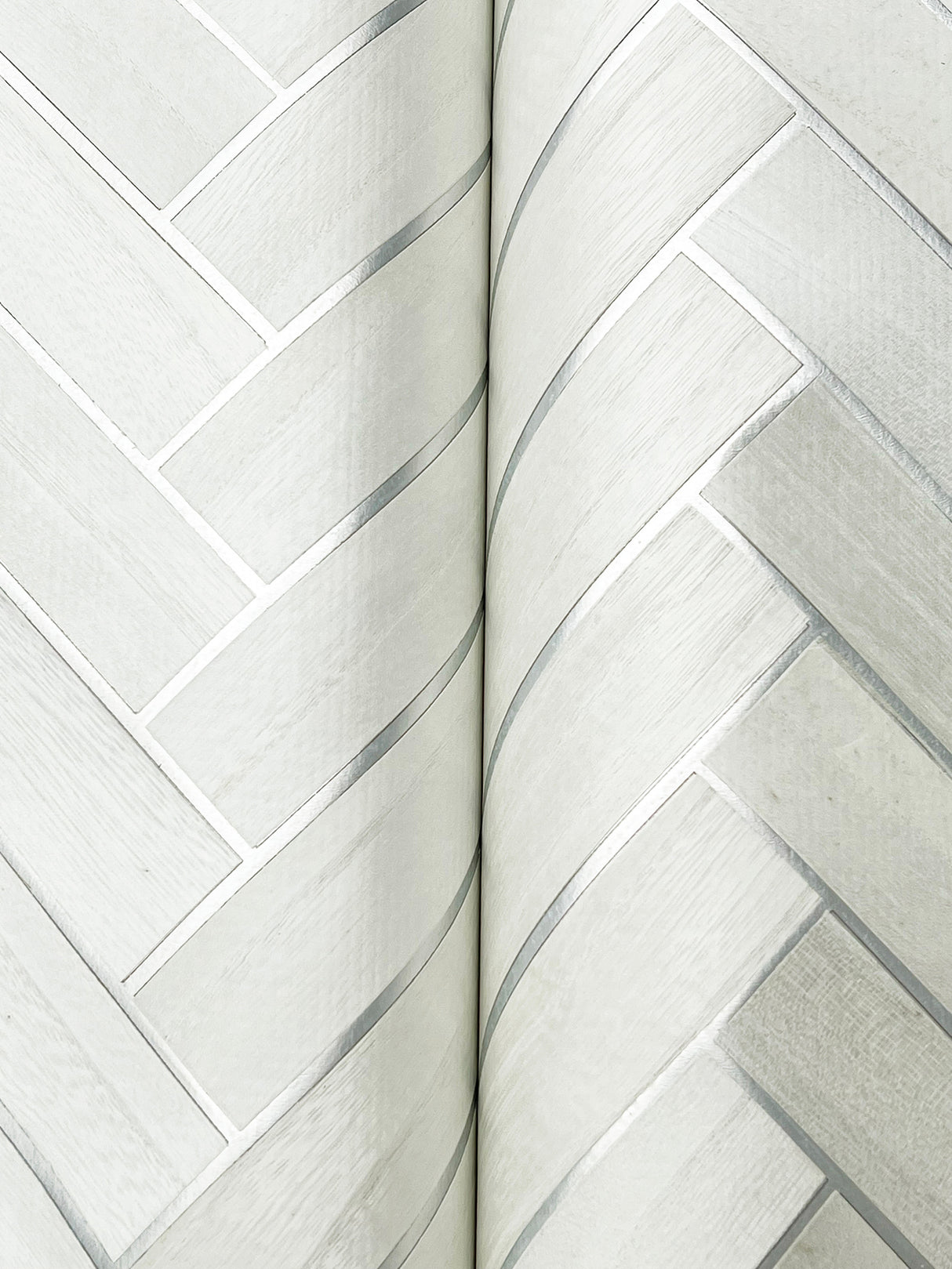 Herringbone Wood Veneer Apple Blossom by Ronald Redding Wood Veneer Wallpaper – York Designer Series YGL7016