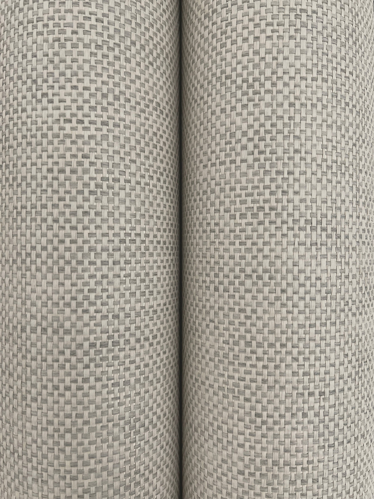 Check Paperweave Ash by Ronald Redding Paper Weave Grasscloth Wallpaper – York Designer Series YGL7040