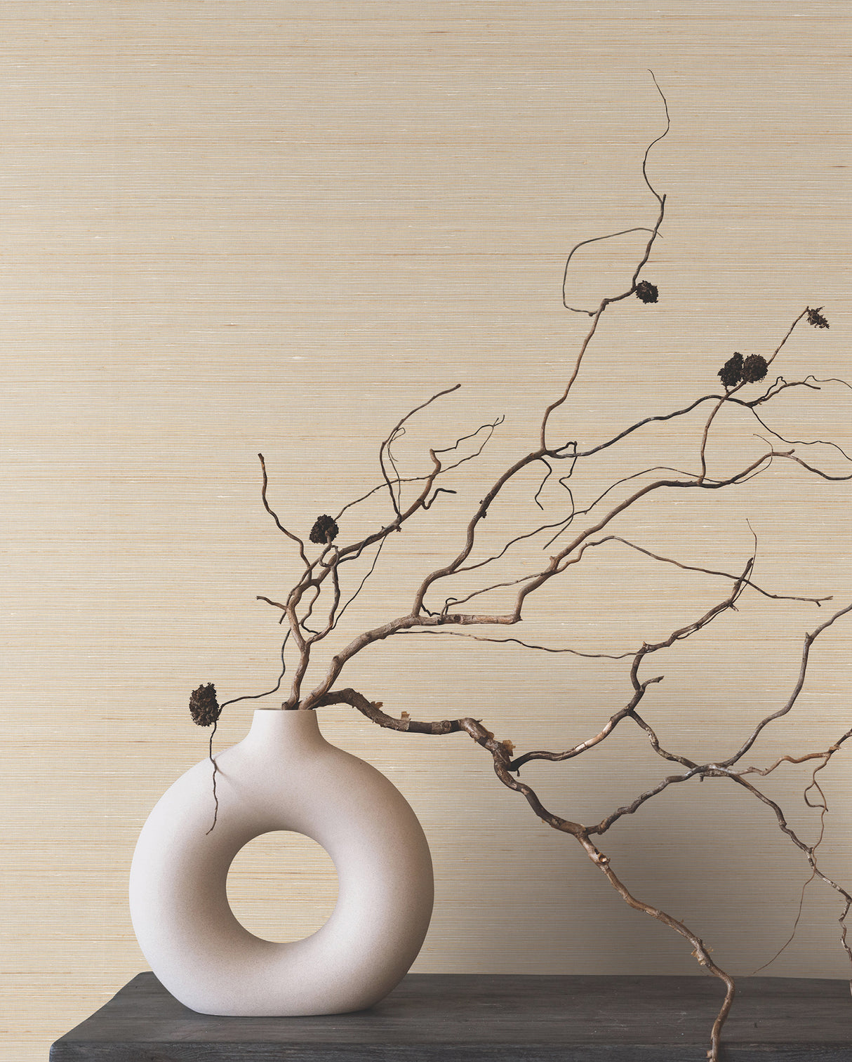 Smooth Abaca Milkweed by Ronald Redding Grasscloth Wallpaper – York Designer Series YGL7043