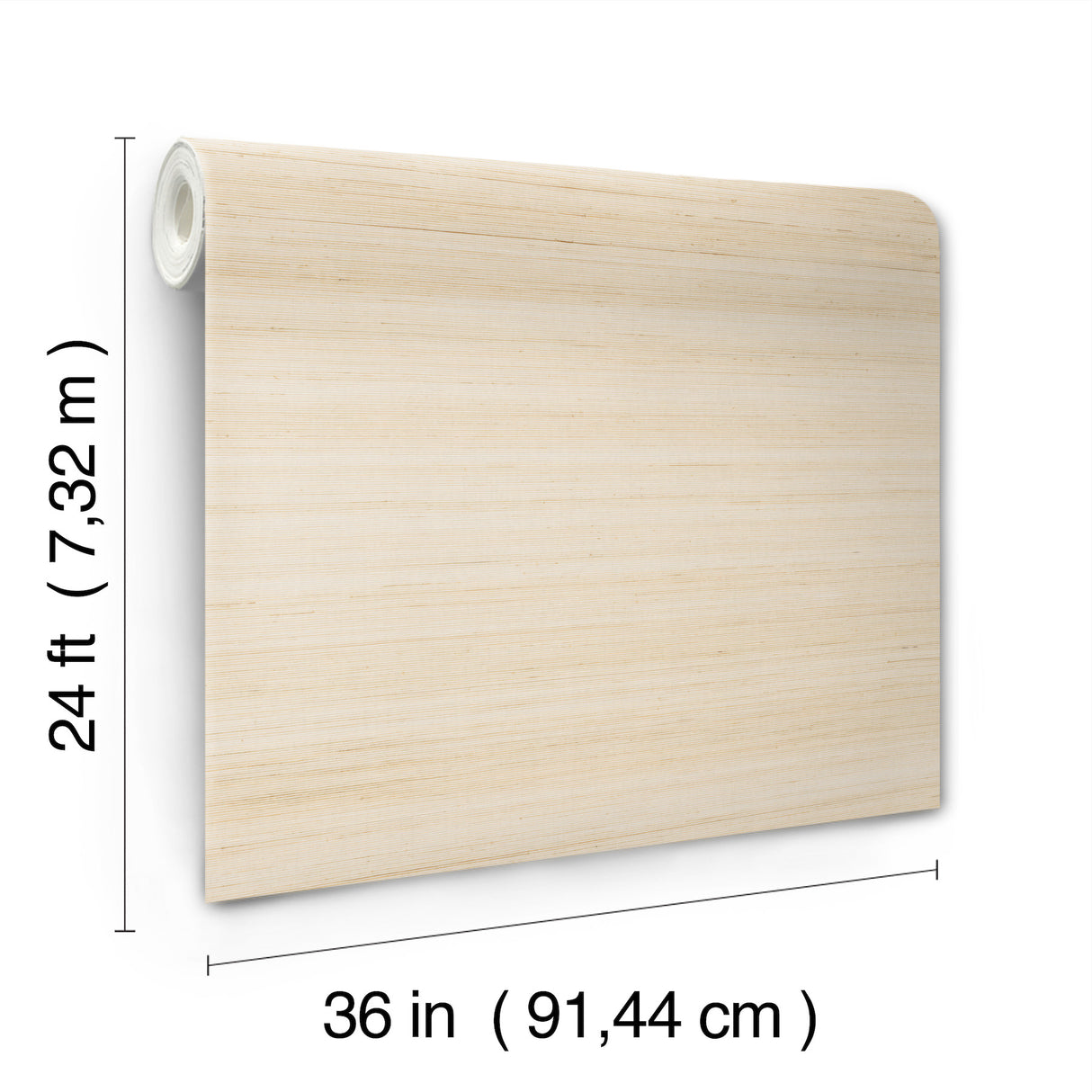 Smooth Abaca Sand Dollar by Ronald Redding Grasscloth Wallpaper – York Designer Series YGL7045